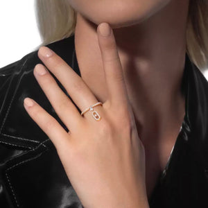 ANILLO MOVE UNO PAVE DROP GOLD