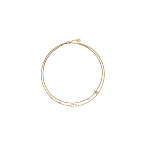 COLLAR CD DOBLE PETIT GOLD