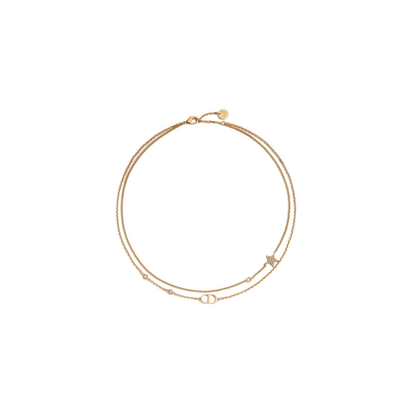 COLLAR CD DOBLE PETIT GOLD