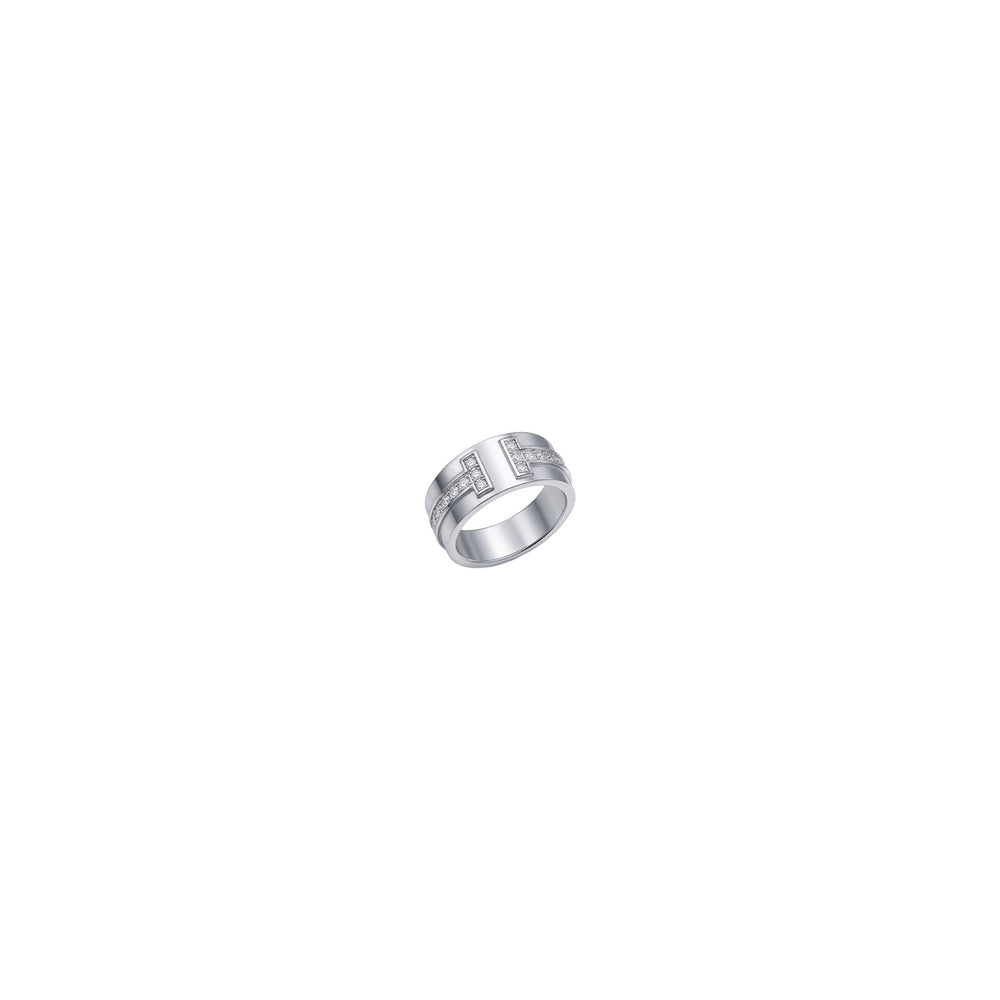 ANILLO DOBLE T ANCHO CON ZIRCONIAS SILVER