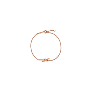 PULSERA KNOT CADENA ROSE GOLD