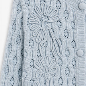 CARDIGAN CASHMERE BLUE JW