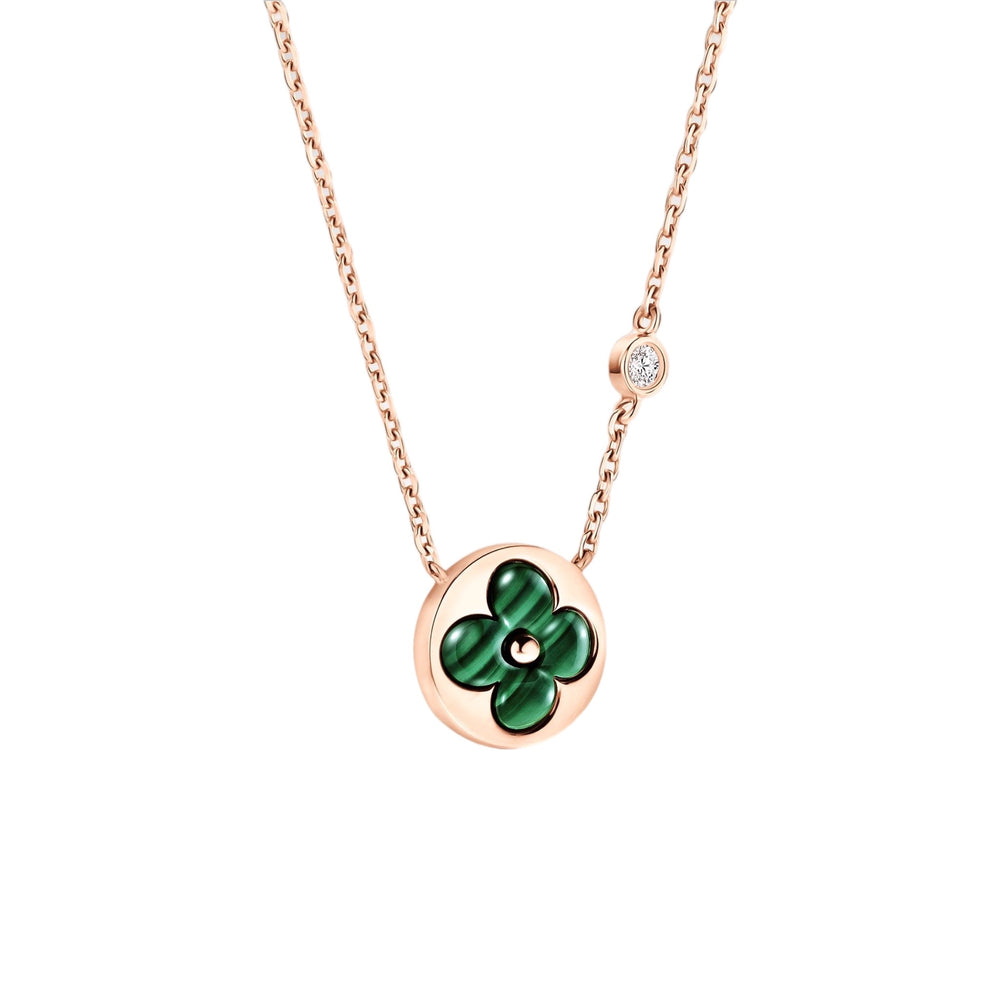 COLLAR SUN GREEN BLOSSOM ROSE GOLD