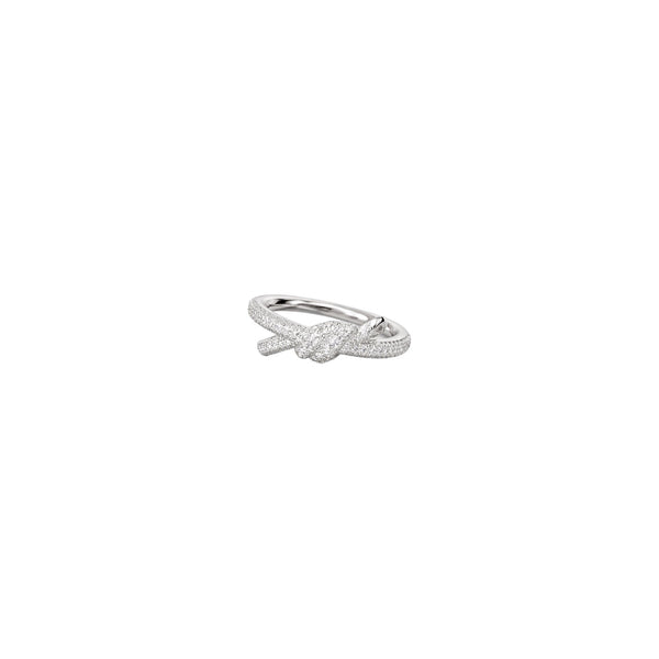 ANILLO KNOT DOBLE SILVER ZIRCONIAS