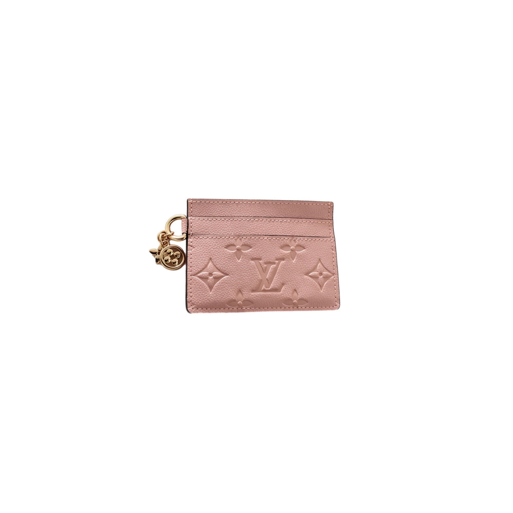 TARJETERO LV CHARMS PINK