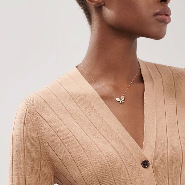 COLLAR T BUGS BUTTERFLY ROSE GOLD