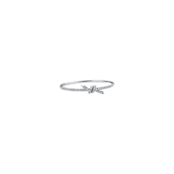 PULSERA T KNOT DELGADA SILVER ALL ZIRCONIAS