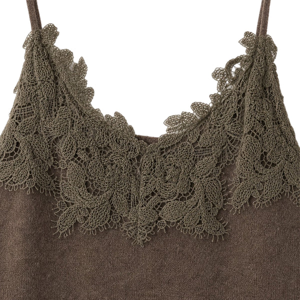 BLUSA ENCAJE CASHMERE BROWN JW