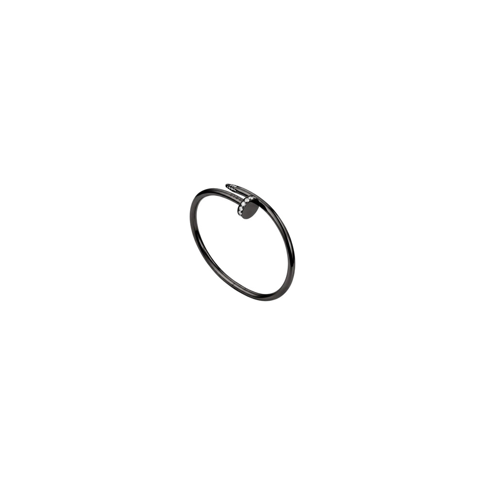 PULSERA CLAVO BLACK CON ZIRCONIA