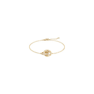 PULSERA LOVE-LOVE GOLD ZIRCONIAS