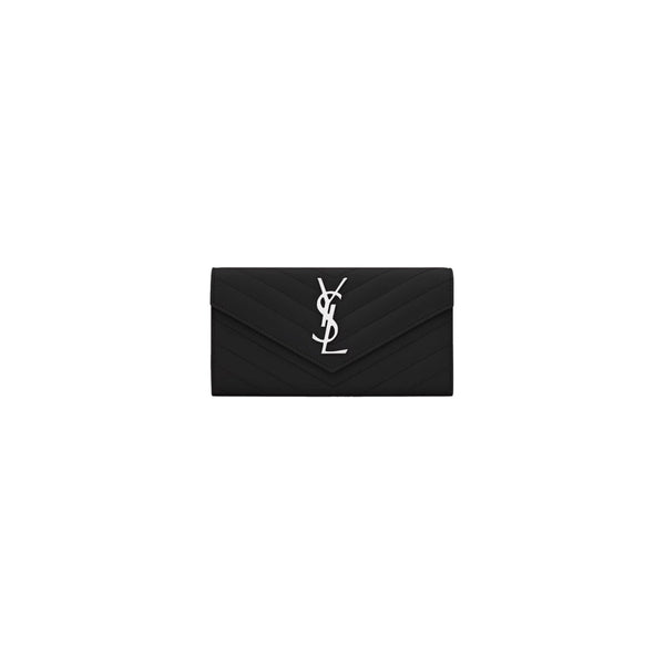 CARTERA YSL SILVER LOGO
