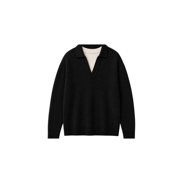 SUETER MEN HALF CASHMERE BLACK