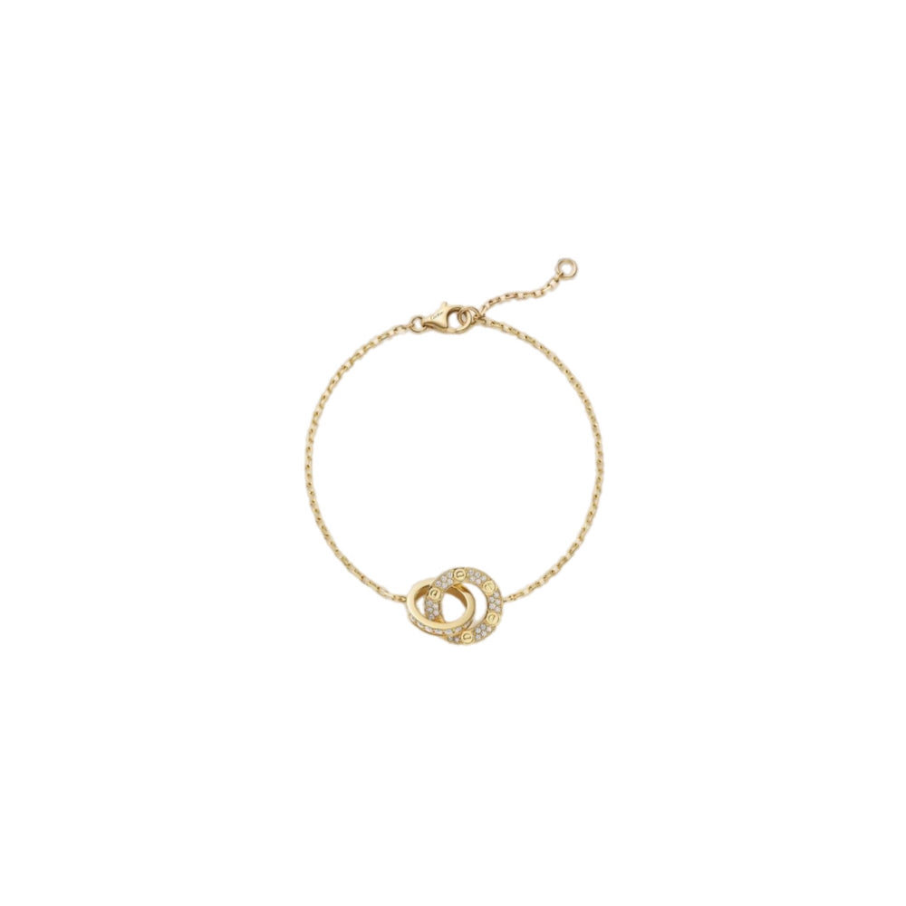 PULSERA LOVE-LOVE GOLD ZIRCONIAS