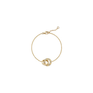 PULSERA LOVE-LOVE GOLD ZIRCONIAS