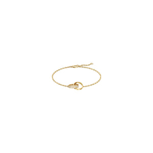 PULSERA LOVE-LOVE GOLD CON ZIRCONIA