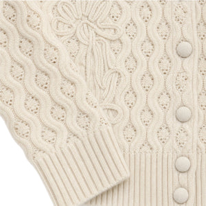 CARDIGAN CASHMERE WHITE JW