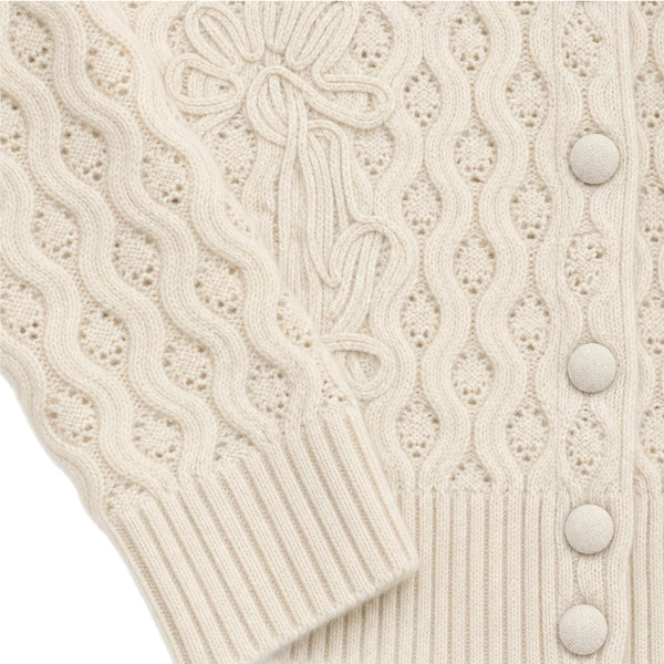 CARDIGAN CASHMERE WHITE JW