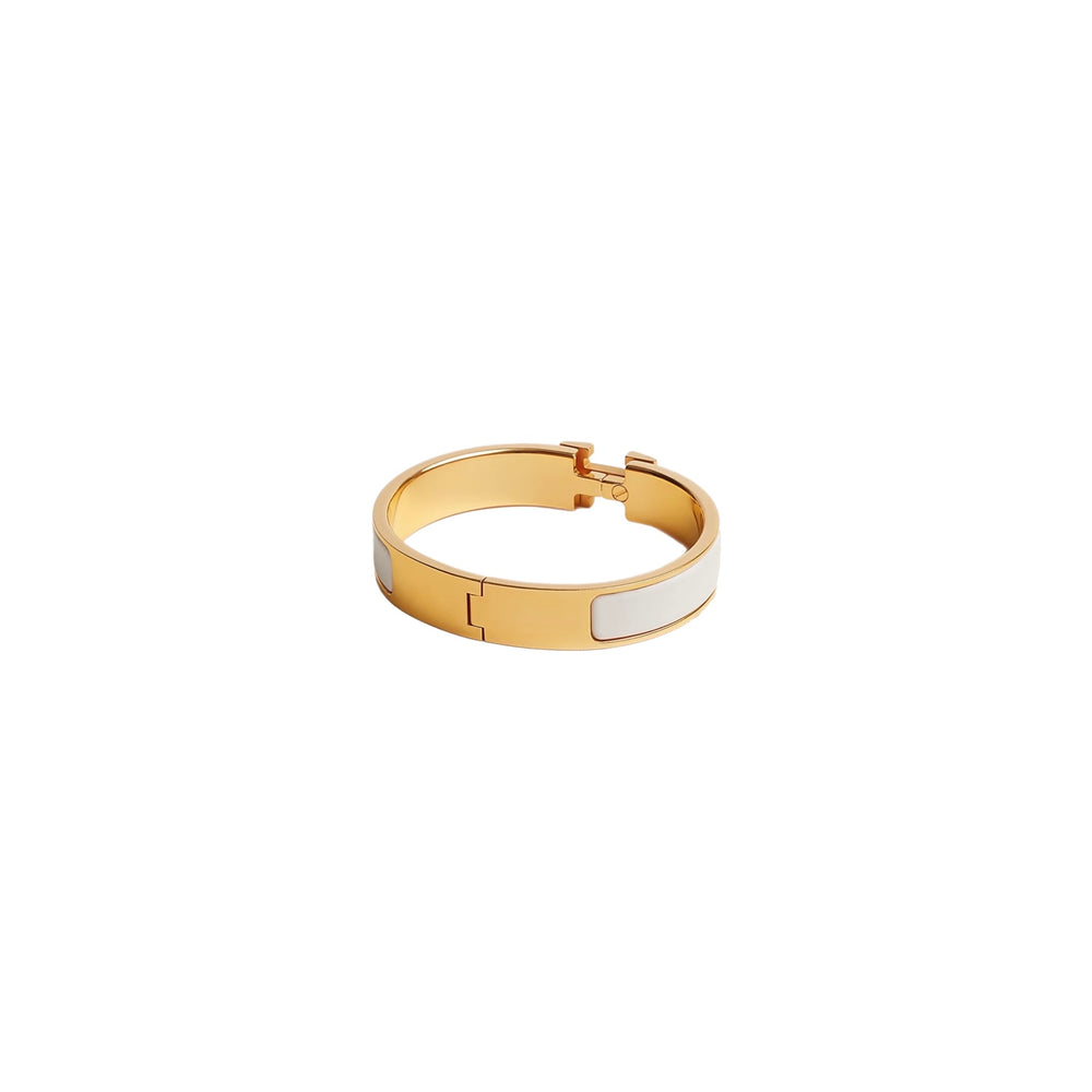 PULSERA CLIC H GOLD WHITE