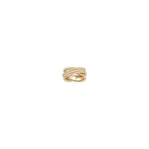 ANILLO VF PERLÉE DUO GOLD
