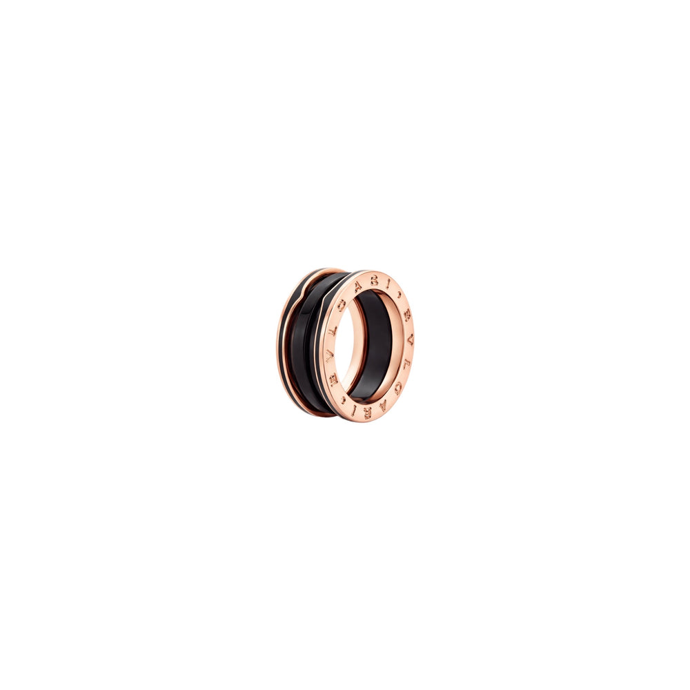 ANILLO BV ZERO 1 BLACK-ROSEGOLD