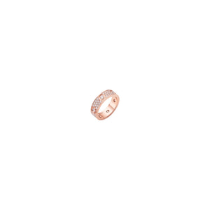 ANILLO LOVE ROSE GOLD CON MICROZIRCONIAS Y ZIRCONIAS