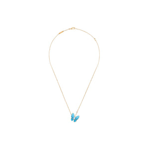 COLLAR MARIPOSA TURQUESA GOLD
