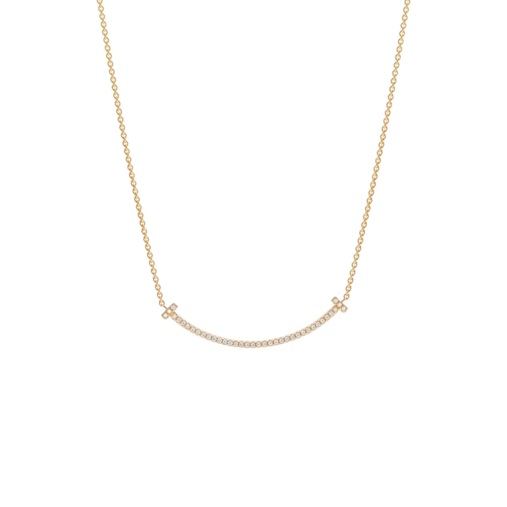 COLLAR T SMILE ZIRCONIAS GOLD
