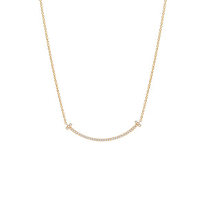 COLLAR T SMILE ZIRCONIAS GOLD