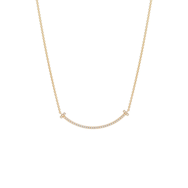 COLLAR T SMILE ZIRCONIAS GOLD