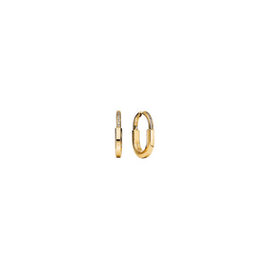 ARETES T LOCK GOLD HALF ZIRCONIAS