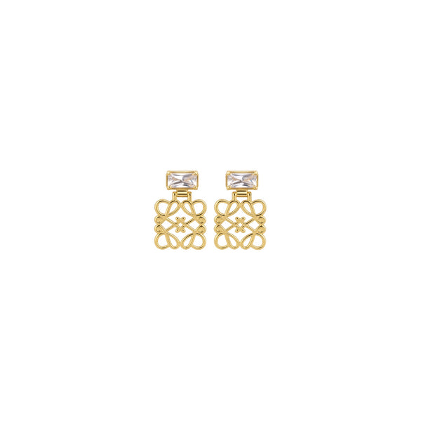 ARETES LW ANAGRAM ZIRCONIA
