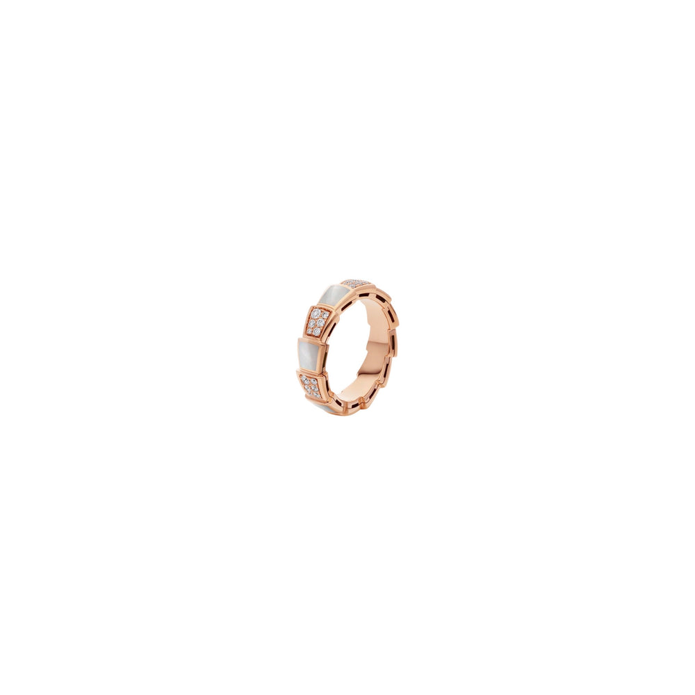 ANILLO SERPENTI VIPER ROSE GOLD WHITE