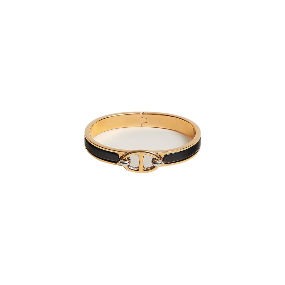 BRAZALETE MINI CLIC CHAINE GOLD-BLACK