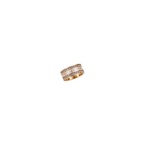 ANILLO CD GOLD WHITE CON ZIRCONIA DELGADO