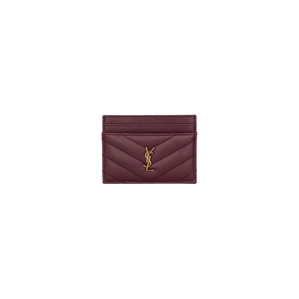 TARJETERO YSL BURGUNDY
