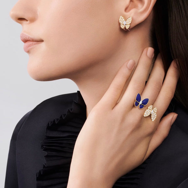 ANILLO VF MARIPOSA BICOLOR DARK BLUE