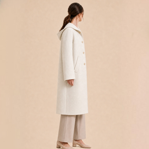 GABARDINA BEIGE CUELLO ALTO JW