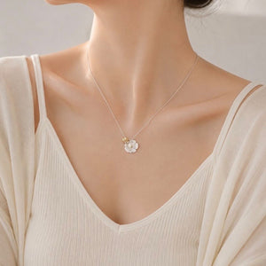 COLLAR T FLOWER SILVER