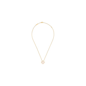 COLLAR TREBOL GOLD-WHITE
