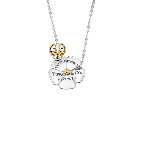 COLLAR T FLOWER SILVER