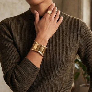 BRAZALETE T BONE GOLD