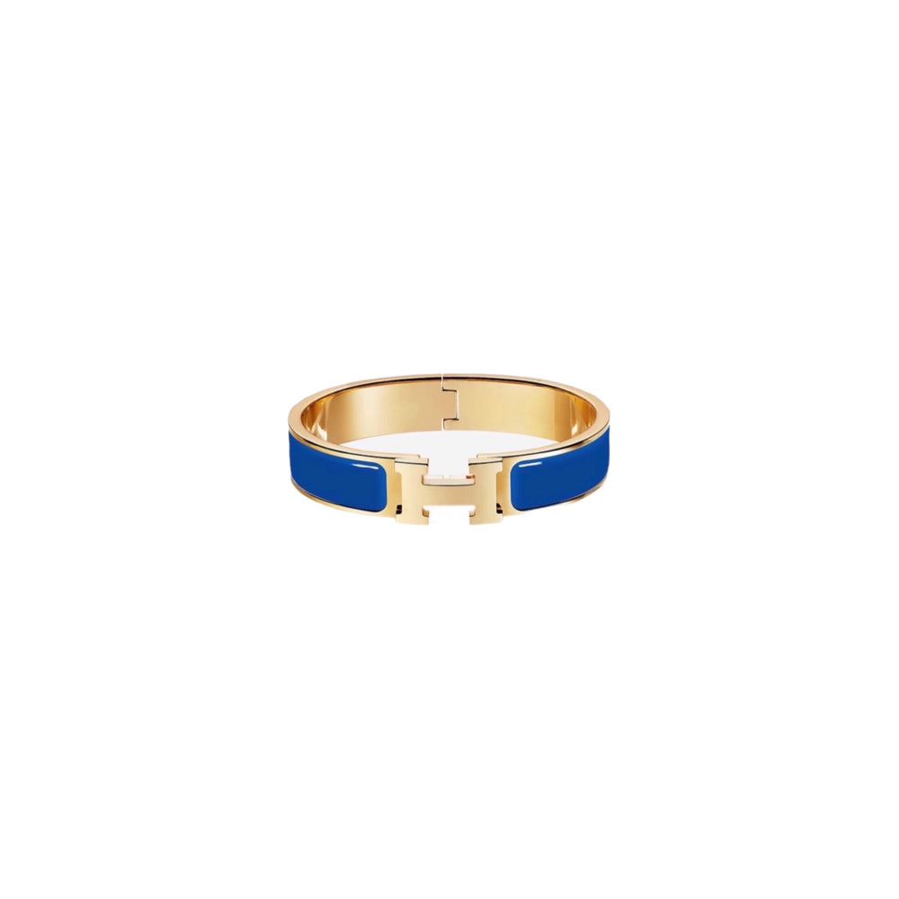 PULSERA CLIC H GOLD BLUE