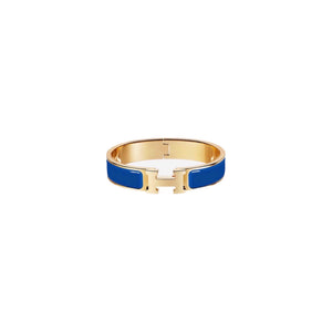 PULSERA CLIC H GOLD BLUE