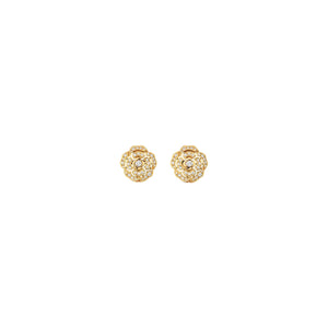 ARETES CC BOUTON CAMELIA