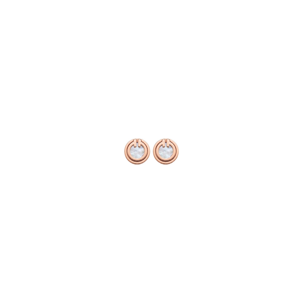 ARETES T CIRCULARES ROSE GOLD
