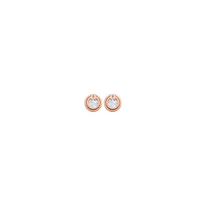 ARETES T CIRCULARES ROSE GOLD
