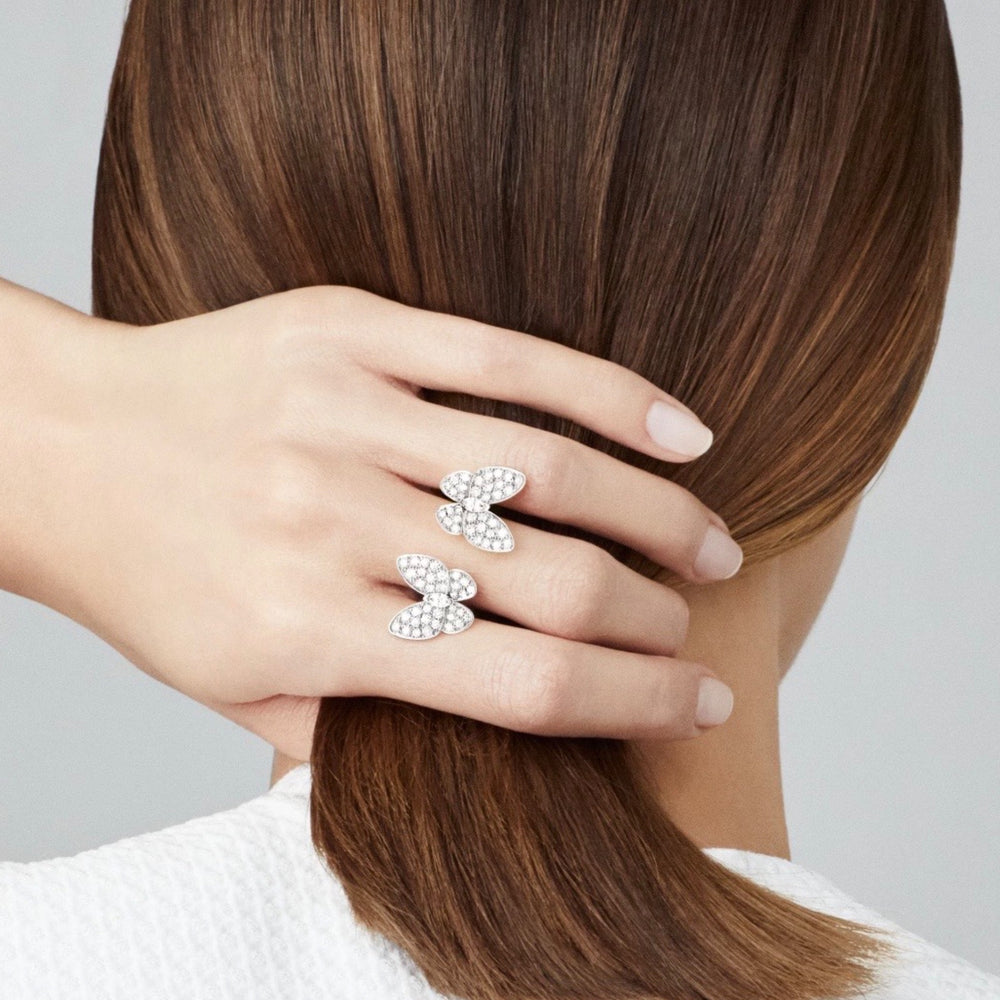 ANILLO MARIPOSA DOBLE SILVER