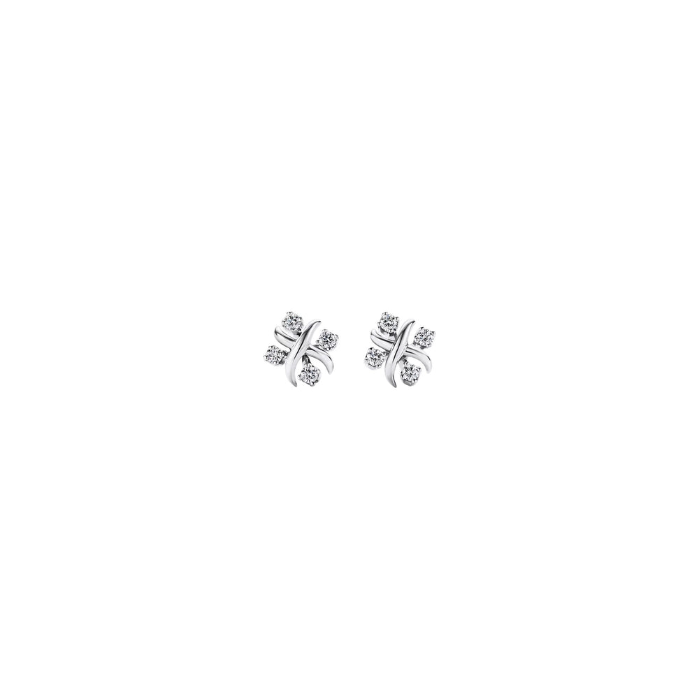 ARETES T SQUARE SIXTEEN STONE SILVER