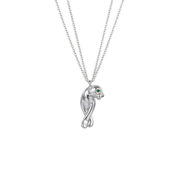 COLLAR PANTHERE LISO SILVER