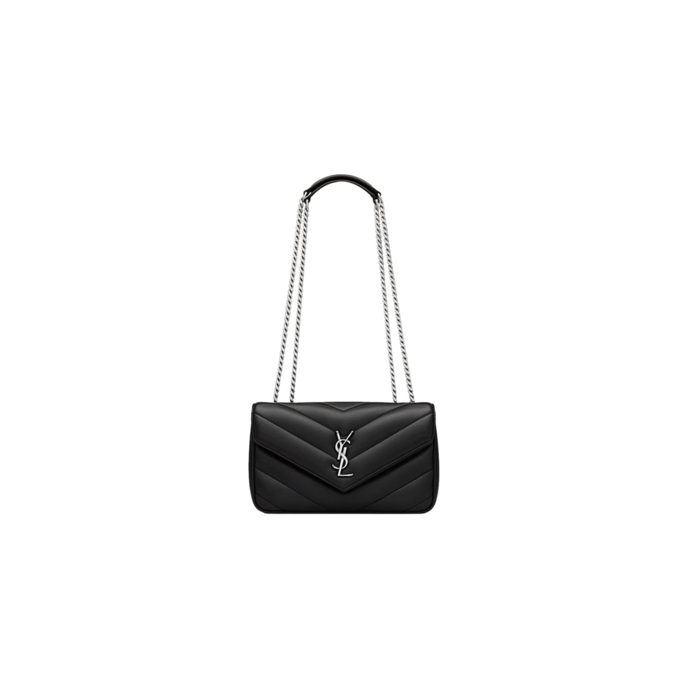 BOLSO YSL LOULOU BLACK SILVER